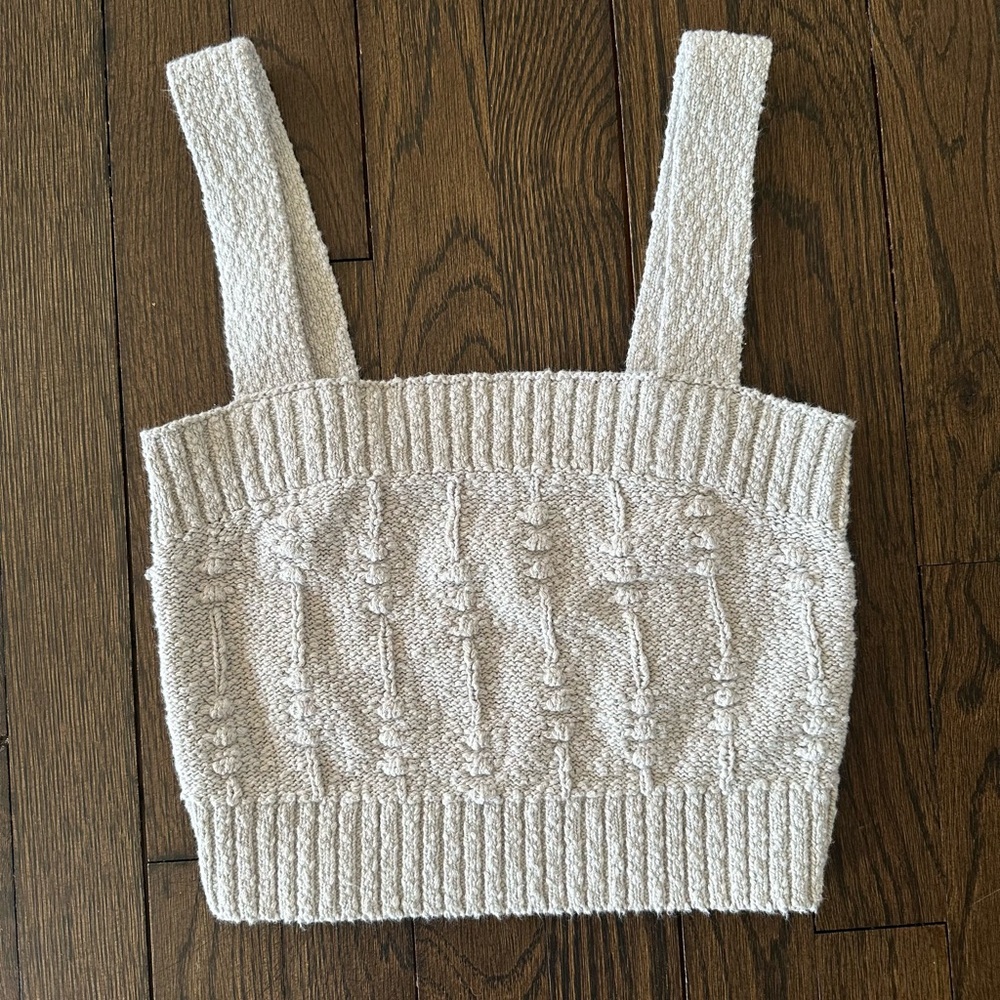 Size XS Madewell knit crop top